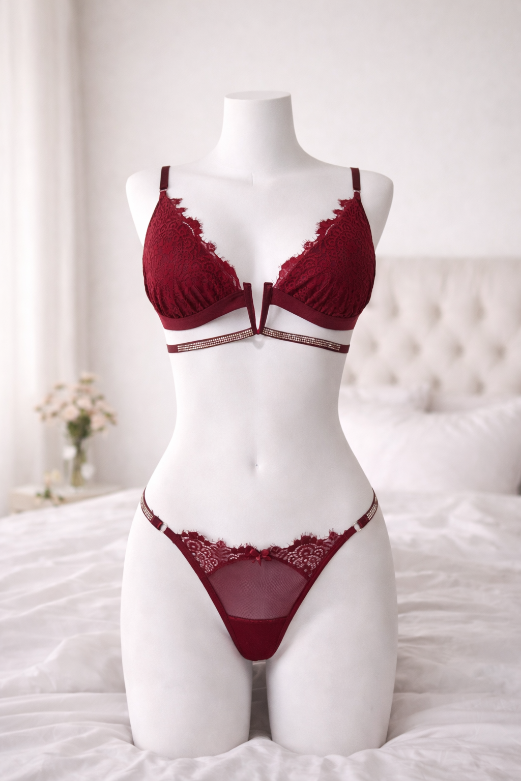 Set Vanessa vino tinto frontal